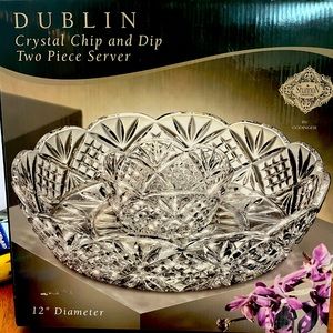 Dublin Crystal Chip and Dip Set